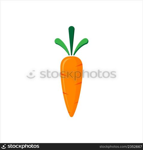 Carrot Icon, Food Icon, Vegetable Icon Vector Art Illustration