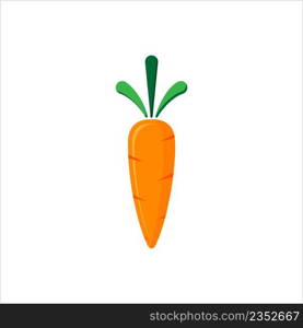 Carrot Icon, Food Icon, Vegetable Icon Vector Art Illustration