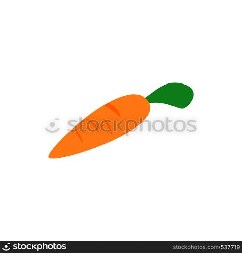 Carrot icon in isometric 3d style isolated on white background. Carrot icon, isometric 3d style