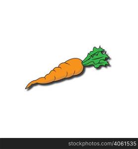 carrot icon logo vector design template