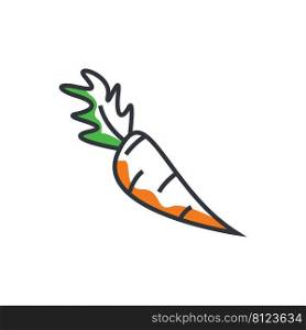 carrot  icon vector illustration design template