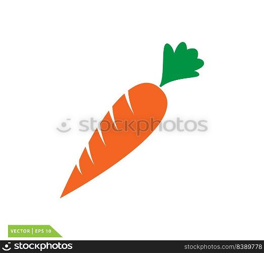 Carrot icon vector logo design template