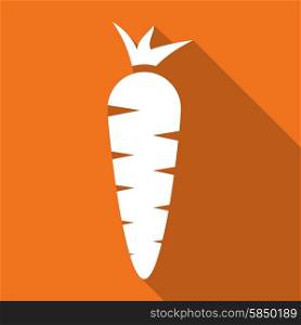 Carrot Icon with a long shadow