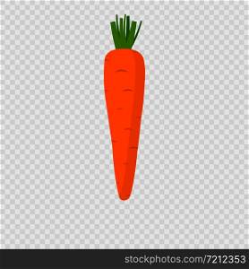 Carrot icon with shadow. Vector icon eps10
