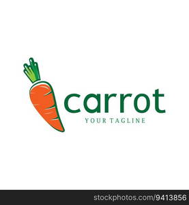 Carrot Illustration Creative Design Carrot Agricultural Product Logo Icon, Carrot Processing,vegan food, Farmers Market,Vector