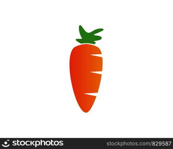 carrot ilustration logo vector template