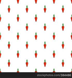 Carrot pattern. Cartoon illustration of carrot vector pattern for web. Carrot pattern, cartoon style