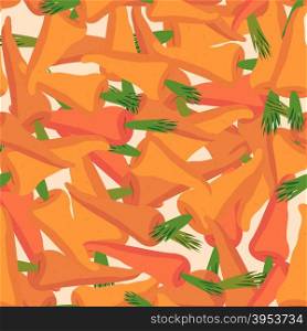 Carrot pattern. Seamless background with orange carrots. Vector texture&#xA;