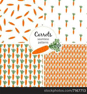 Carrot seamless pattern, healthy vegetable background vector. Illustration of pattern seamless vegetarian, carrot healthy. Carrot seamless pattern, healthy vegetable background vector