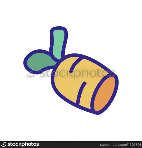 carrot tasty icon vector. carrot tasty sign. color isolated symbol illustration. carrot tasty icon vector outline illustration
