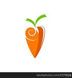 Carrot Vector icon design illustration Template