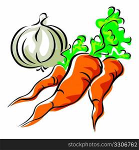 carrots and garlic