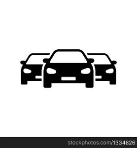 Cars front view icon isolated on white background. Vector EPS 10