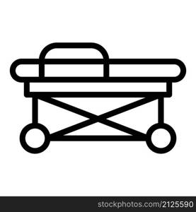 Cart hospital bed icon outline vector. Medical patient. Room clinic. Cart hospital bed icon outline vector. Medical patient