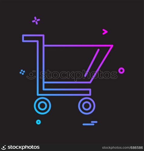 Cart icon design vector