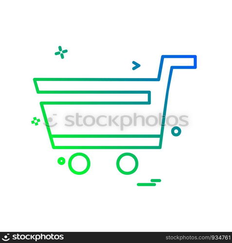 Cart icon design vector