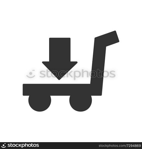 Cart icon. Vector illustration of icon