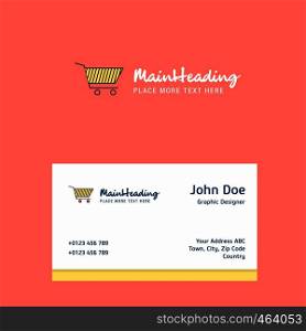 Cart logo Design with business card template. Elegant corporate identity. - Vector