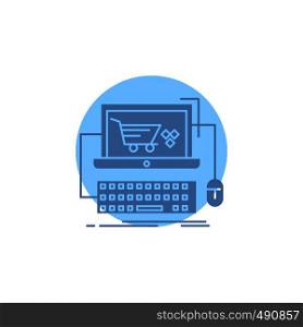 Cart, online, shop, store, game Glyph Icon.. Vector EPS10 Abstract Template background