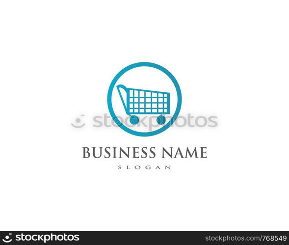 cart shop logo icon template