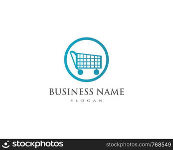 cart shop logo icon template