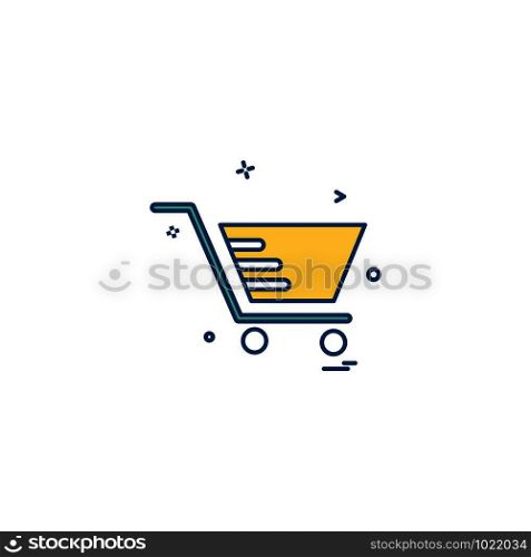 Cart shopping trolley buy icon