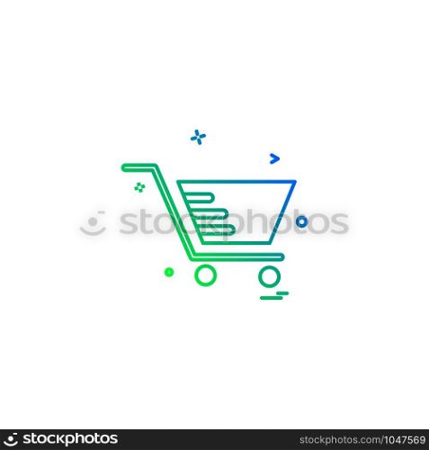 Cart shopping trolley buy icon