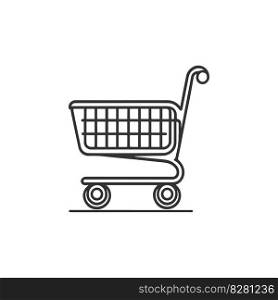 Cart supermarket icon. Vector illustration desing.
