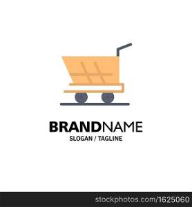 Cart, Trolley, Shopping, Buy Business Logo Template. Flat Color