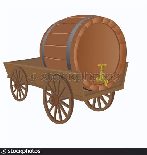 Cart with a keg