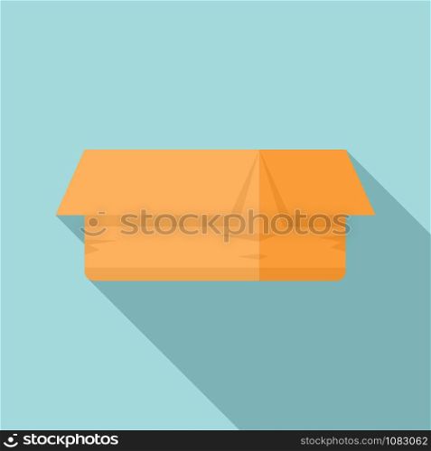 Carton box icon. Flat illustration of carton box vector icon for web design. Carton box icon, flat style