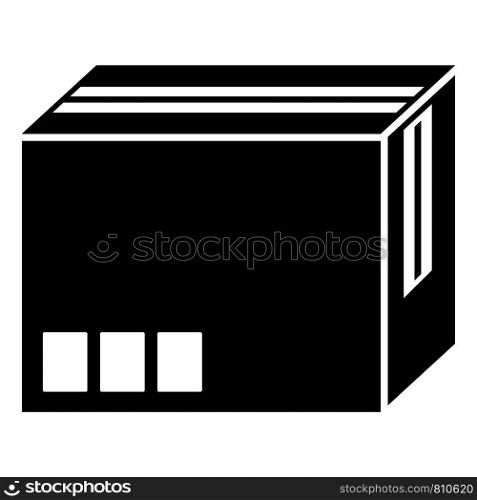 Carton box icon. Simple illustration of carton box vector icon for web design isolated on white background. Carton box icon, simple style