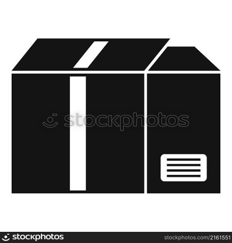 Carton box icon simple vector. Delivery package. Empty parcel. Carton box icon simple vector. Delivery package