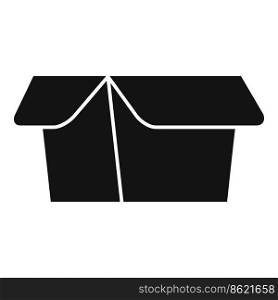 Carton box icon simple vector. Eco package. Food container. Carton box icon simple vector. Eco package