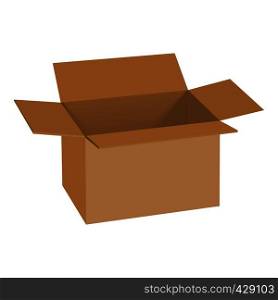 Carton box mockup. Realistic illustration of carton box vector mockup for web. Carton box mockup, realistic style