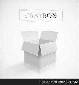 Carton box on white background