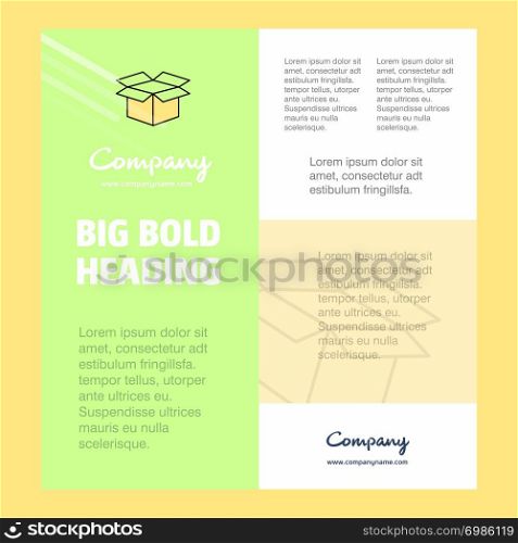 Carton Business Company Poster Template. with place for text and images. vector background