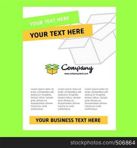Carton Title Page Design for Company profile ,annual report, presentations, leaflet, Brochure Vector Background