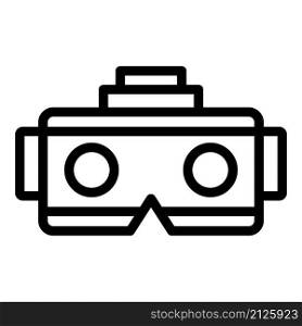 Carton vr glasses icon outline vector. Virtual tour. Camera angle. Carton vr glasses icon outline vector. Virtual tour