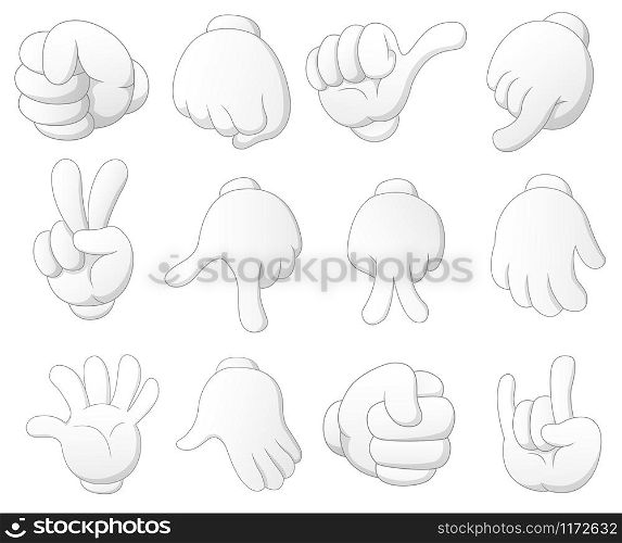 cartoon a human hand illustration