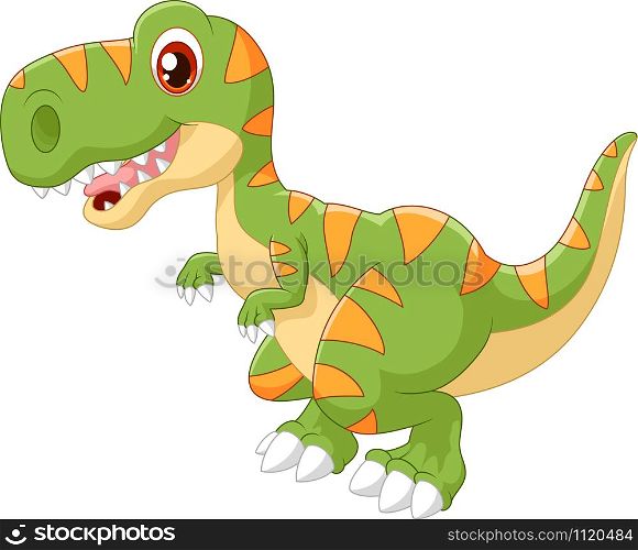 Cartoon adorable dinosaur