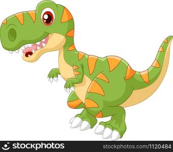 Cartoon adorable dinosaur