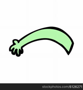 cartoon alien arm