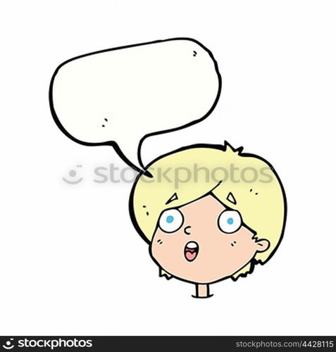 cartoon amazed expression with speech bubble