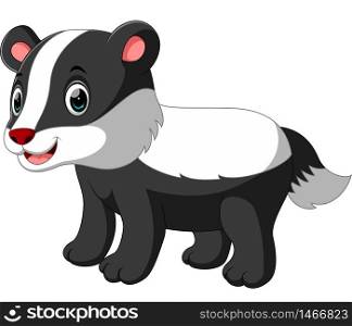 Cartoon animal badger