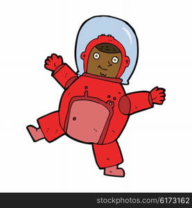 cartoon astronaut