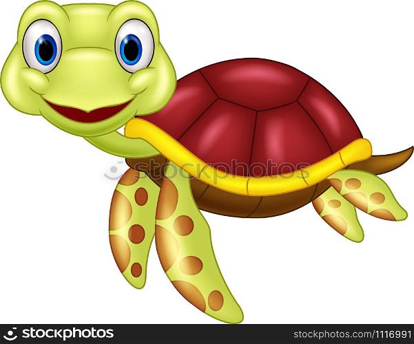 Cartoon baby cute turtle