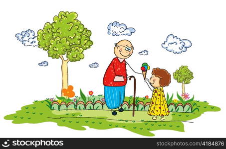 cartoon background vector illustration