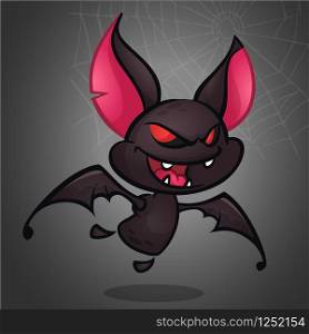 Cartoon bat. Halloween vector cute bat illustration. Halloween mascot