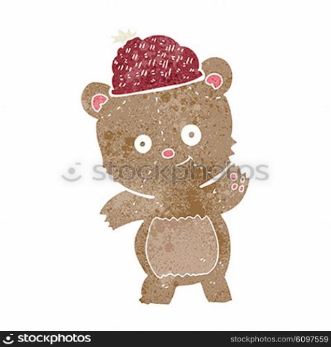 cartoon bear in hat
